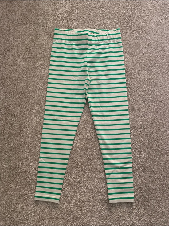 Mini Boden Other - NWOT Mini Boden Striped Green and White Cotton Leggings